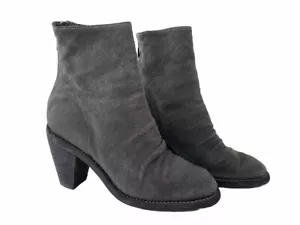 GUIDI ~ Grey Fabric Ankle Boots ~ EU38.5/ UK5 - Picture 1 of 7