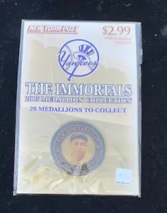 *NEW SEALED* 2005 NEW YORK POST NY YANKEES IMMORTALS MEDALLIONS TONY LAZZERI - Picture 1 of 2