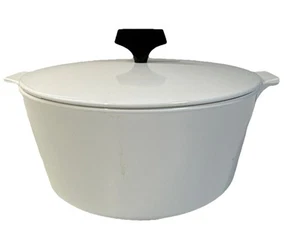 VTG White USA Corning Ware Ceramic Server Dish Casserole B- 2 1/2 QT Lid - Picture 1 of 7