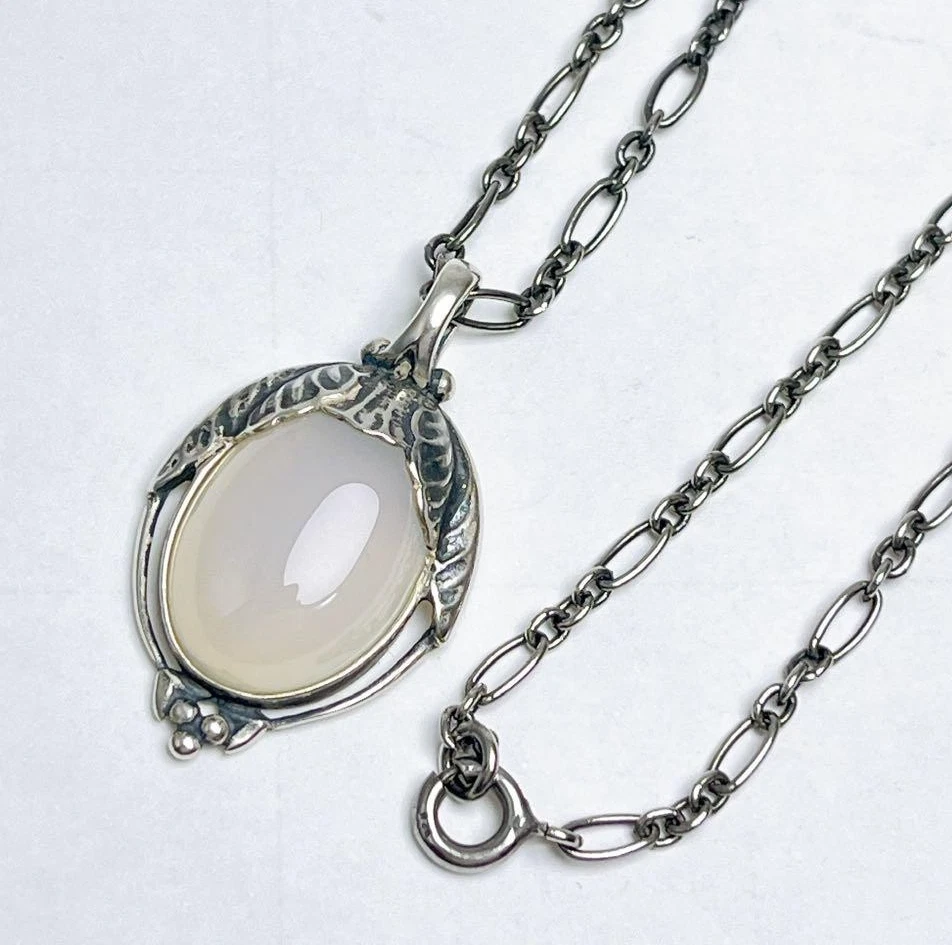 Georg Jensen 2010 Colgante Plata del Año Ágata Blanca Heritage Asia Limited Foto 1 de 4