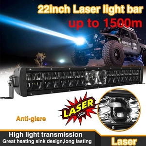 AUXBEAM 5D-PRO Lens 22"inch LED Laser Work Light Bar Driving Offroad Truck SUV - Picture 1 of 11