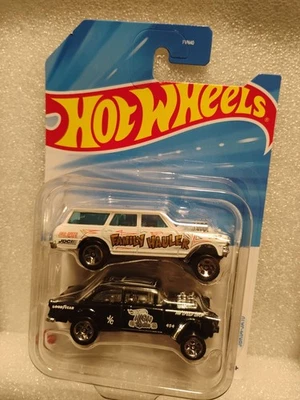Paquete de 2 parrillas lisas Hot Wheels 2025 raras Err '55 Chevy Bel Air y '64 Nova Gasser Foto 1 de 4