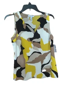 Nine West V Neck Tank Top Gold XS - Picture 1 of 3