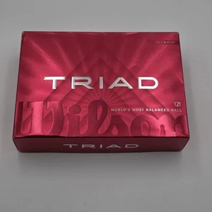 Wilson Staff 2025 Triad Golf Balls - 3 Piece Urethane Gloss White 80 Compression - Picture 1 of 7