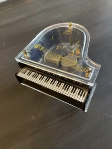 Vintage Sankyo Clear Lucite Grand Piano Music Box, Working “Close To You” - Picture 1 of 11