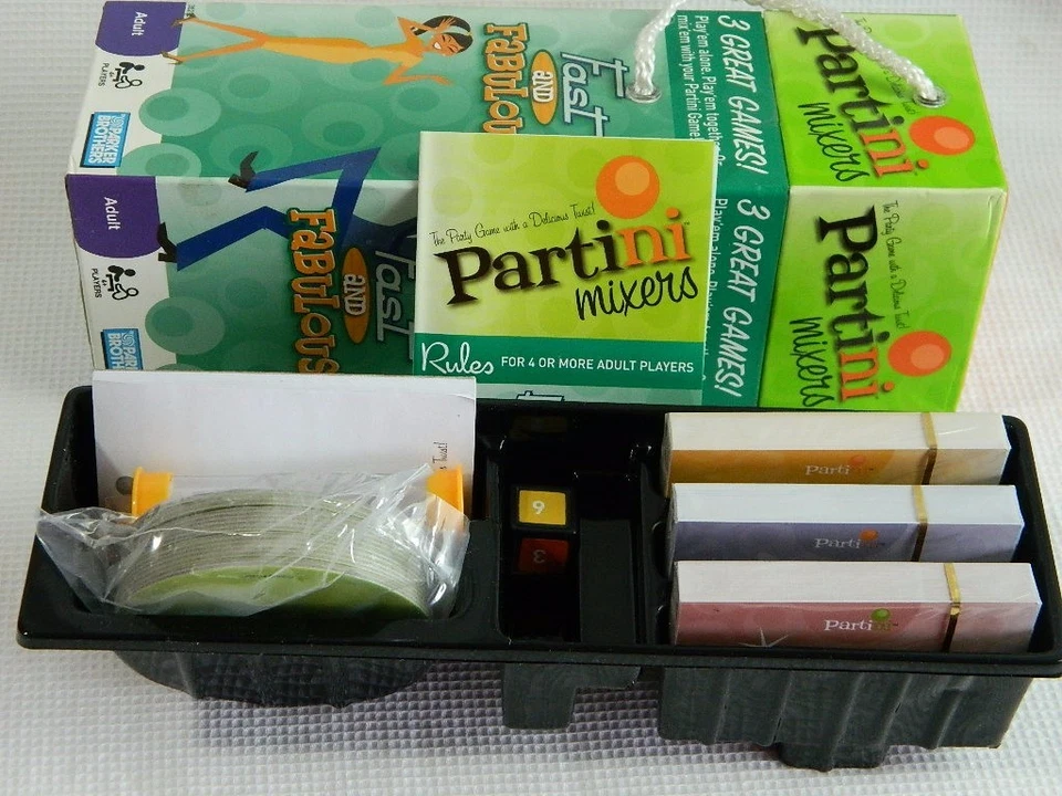 Partini Mixers Fast and Fabulous Card Game Parker Brothers Hasbro Complete - Image 1 of 1