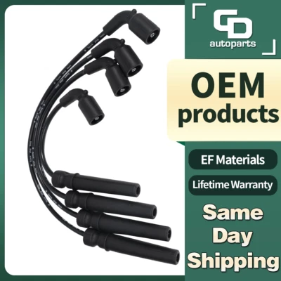 4X Spark Plug Wire for Chevrolet Aveo 2004-2008 Aveo5 Pontiac Daewoo L4 1.6L - Image 1 of 4