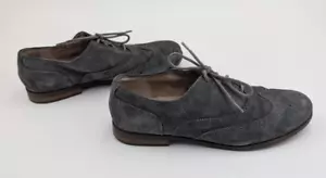 Scarpe eleganti Oxford stringate Cynthia Rowley da donna taglia 8 M grigio scamosciato - Foto 1 di 16