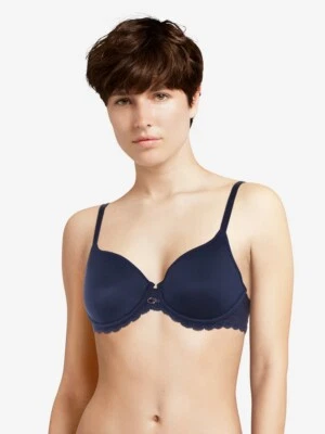 Sutiã espaçador Chantelle Parisian Allure azul safira L35033 feminino tamanho 36B - Imagem 1 de 2