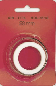 Air Tite 28mm White Ring (Lg. Cent Wreath/Cornet (1816-1836) Coin Capsule (1) - Picture 1 of 1