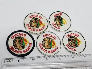 5x Chicago BLACKHAWKS Patch 1970's 2" Inch NHL Hockey Vintage Unfinished LotB - Picture 1 of 5