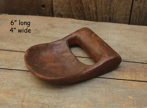 NEW - Primitive Reproduction Treenware Resin Scoop -- 6" long x 4" wide - Picture 1 of 3