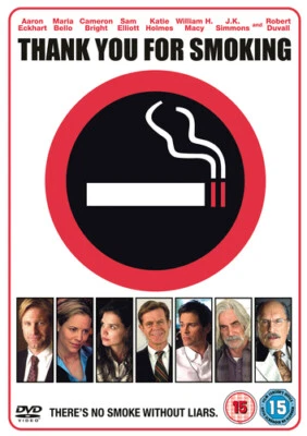Thank You for Smoking DVD (2007) Aaron Eckhart, Reitman (DIR) cert 15 - Image 1 of 2