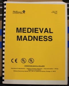 Medieval Madness Pinball Manual - Reprint - Williams - 1997 - Picture 1 of 3