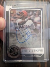2019 Topps Museum Collection Archival Autograph Juan Gonzalez 199/199