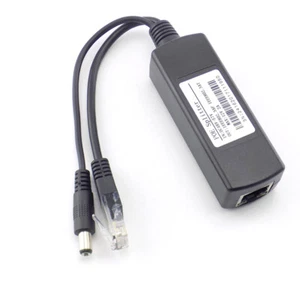 Adaptador de alimentación inyector divisor POE 48V a 12V para cámara IP cable inyector wifi - Imagen 1 de 9