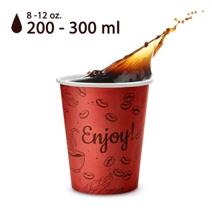 Hartpapier Pappbecher Kaffeebecher Coffee to go Einwegbecher 0,2l & 0,3l Ecolle