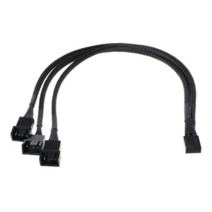 4pin to 3x4pin Fan Cable for Computer Cooling Fan Adapter Cord 1 to 3 Extension - Afbeelding 1 van 8