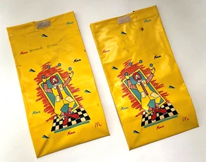 McDONALD'S 1988 Vintage Vinyl Lunch Bag Happy Meal Ronald McDonald - Bild 1 von 2
