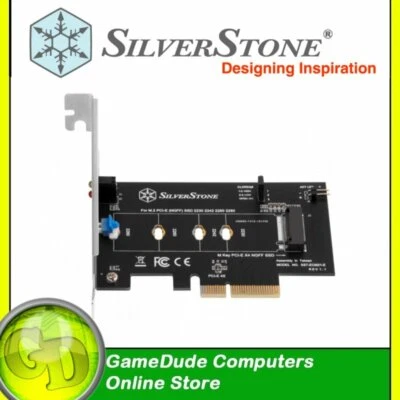 SilverStone ECM21-E M.2 NVMe (NGFF) to PCIe x4 Adapter Card SST-ECM21-E - [F33] - Image 1 of 4