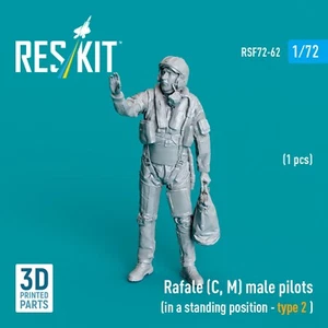 Rafale (C, M) Pilota Maschio (in posizione eretta - tipo 2) 1pz 1:72 RSF72-0062 - Foto 1 di 2