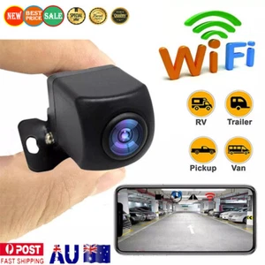 HD WiFi Wireless Car Rear View Camera Backup Cam Reverse Cameras For ISO Android - Picture 1 of 8