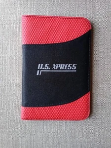 🌹U.S. Xpress Protect & Store View Binder 5 1/2" x 8,5 1" Nero e Rosso🌹 - Foto 1 di 4