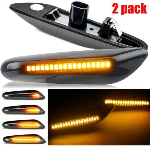 2X Repuesto de luz de señal de giro LED de humo para BMW 525i 528xi 530xi Foto 1 de 4