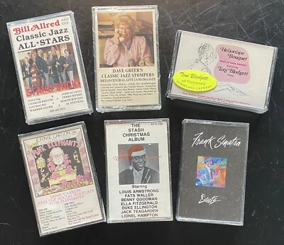 Vintage Jazz Cassette Tape Lot Total of 6 Tapes in VG+ to Brand New FREE SHIP US - Image 1 of 3