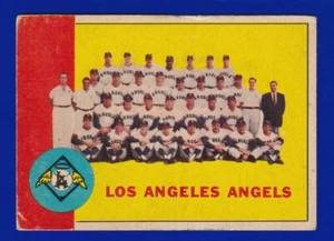 LOS ANGELES ANGELS TEAM PHOTO 1963 TOPPS #39 GOOD/VERY GOOD - Bild 1 von 2
