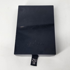 Microsoft Xbox 360 S Black 250 GB Hard Drive ~ Tested ~ Works - FAST SHIPPING!