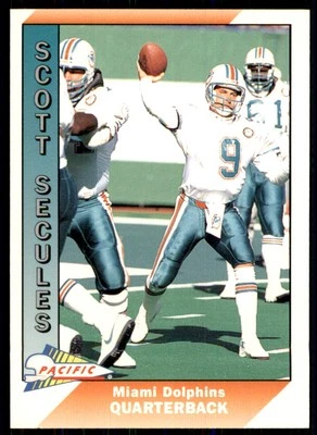 1991 Pacific Scott Secules Miami Dolphins #282 - Image 1 of 2