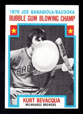 1976 Topps Baseball #564 Kurt Bevacqua Bazooka Bubble Gum Blowing Champ EX-MT al - Image 1 of 2