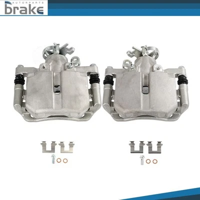 2Pcs Rear Disc Brake Calipers w/Bracket For 2006-2011 Buick Lucerne Cadillac DTS - Image 1 of 4