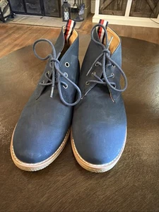 Tommy Hilfiger Mujer 7 1/2 M Azul Marino Gamuza Botines TWBENAY-SS No Usados Leer - Imagen 1 de 12