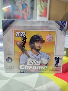 2022 Topps Chrome Baseball Hobby Jumbo Box HTA nuovo sigillato in fabbrica con confezione argento - Foto 1 di 5