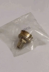 Lab Hose Swivel Adapter 1.²/⁸" (ID Female) ¼" (ID Male). Brass. #159415 - Picture 1 of 4
