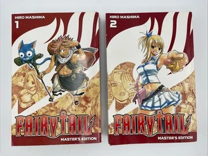 Fairy Tail Master's Edition Vol. 1 & 2 Paperback By Mashima, Hiro - GOOD - Picture 1 of 12