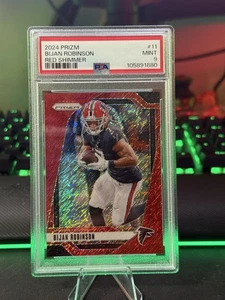 2024 Panini Prizm Red Shimmer Prizm /35 Bijan Robinson #11 - Picture 1 of 2