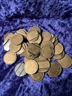Brass Coin Tokens Telephone Euro Coin Slot Token Job Lot 38 Coins 1980S