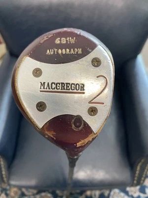 MacGregor Persimmon 2 Wood 681W Autograph Mike Souchak Everything is Original - Image 1 of 4