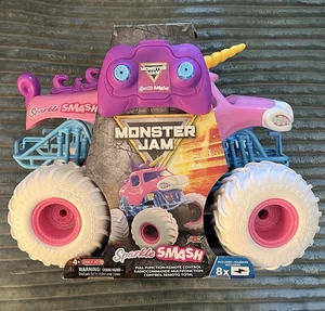 Monster Jam Sparkle Smash Unicorn Pink RC Rare 1/15 New Released - Picture 1 of 1