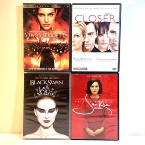 V FOR VENDETTA / CLOSER / BLACK SWAN / JACKIE (DVD) Natalie Portman - Drama - Picture 1 of 14