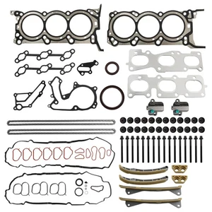 Juego de pernos de junta de culata Kit de cadena de distribución para Kia Sedona Sorento Cadenza 3,3 L 3,5 L - Imagen 1 de 10