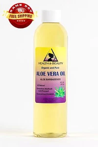 ALOE VERA OIL ORGANIC by H&B Oils Center COLD PRESSED PREMIUM 100% PURE 8 OZ - Picture 1 of 12