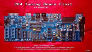 Commodore 64 motherboard TUNING BOARD Final (by Matthias) nuova - Imagen 1 de 8