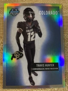 2023 Bowman Chrome Travis Hunter Rookie Football Card 55BF-10 Colorado Buffalos - Picture 1 of 4