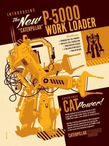 ALIENS Caterpillar P-5000 Work Loader Tom Whalen 18x24 Print Gallery1988 11/50 - Picture 1 of 3