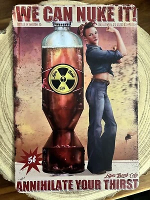 🍀 Blechschild Metallschild Gaming Fallout Nuka Cola Rusty Rostig - Bild 1 von 2