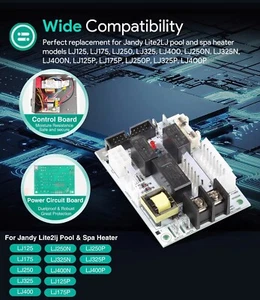 R0366800 Power Control Board Part Kit For Jandy Lite2 LJ 125 175 250 325 400 N&P - Picture 1 of 7